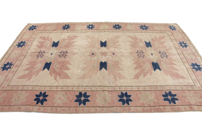 5x7 Carpet Turkish Rug, Oushak Rug, Vintage Rug, Handmade rug, Unique Rug, Farmhouse Decor ,One of a kind, Living room Rug,6231