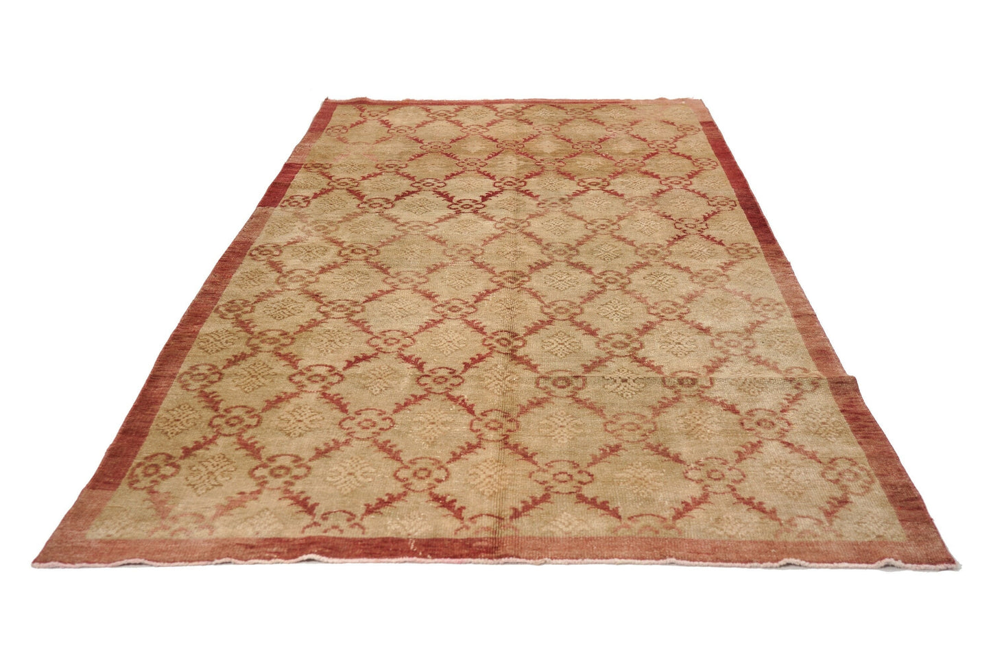 5x8 Rug, 5x8 Turkish Vintage Oushak Rug, Oriental Rug, Anatolia Rug, Antique Rug, Turkish Rug, Living room Rug, Boho Decor ,4065