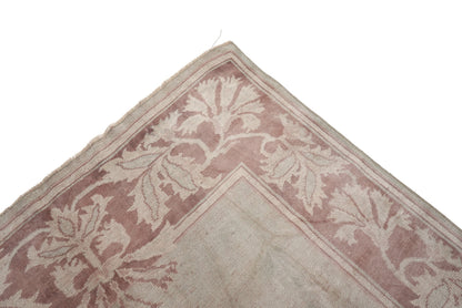 5x8 Floral Beige Oushak Vintage Turkish Rug, Wool Handmade Rug, Carpet rug, Luxury rug, Home Decor, Living room, Nursery Rug,4295