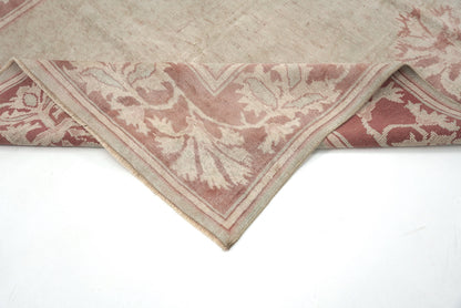 5x8 Floral Beige Oushak Vintage Turkish Rug, Wool Handmade Rug, Carpet rug, Luxury rug, Home Decor, Living room, Nursery Rug,4295