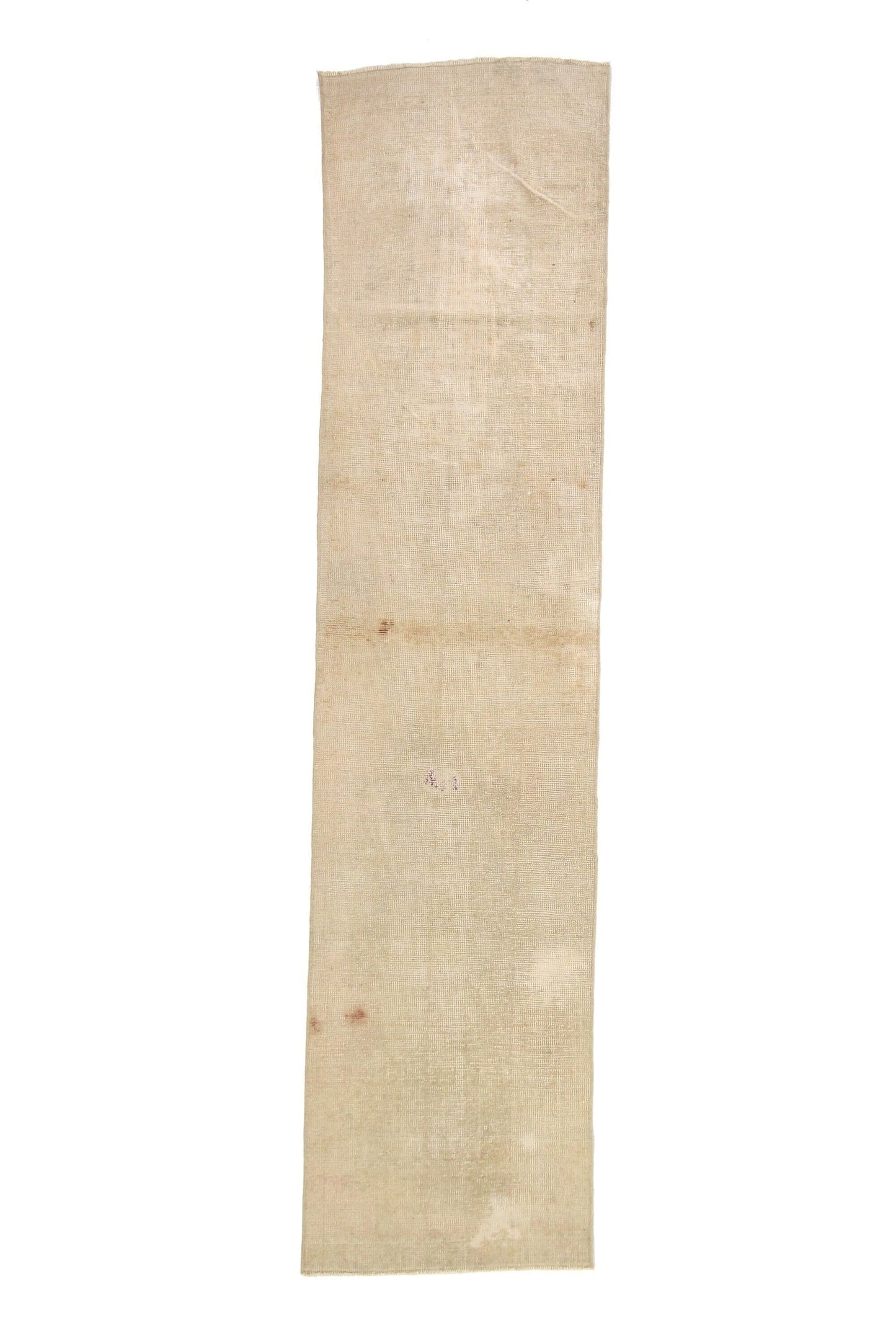 3x11 Beige Wool Runner Rug, Oushak Runner, Vintage Runner ,Turkish Runner, Worn Runner Rug, Kitchen Rug, Hallway Rug, Farmhouse Decor, 4540