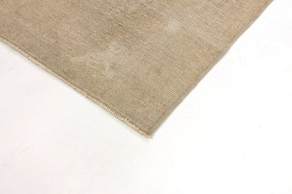 3x11 Beige Wool Runner Rug, Oushak Runner, Vintage Runner ,Turkish Runner, Worn Runner Rug, Kitchen Rug, Hallway Rug, Farmhouse Decor, 4540