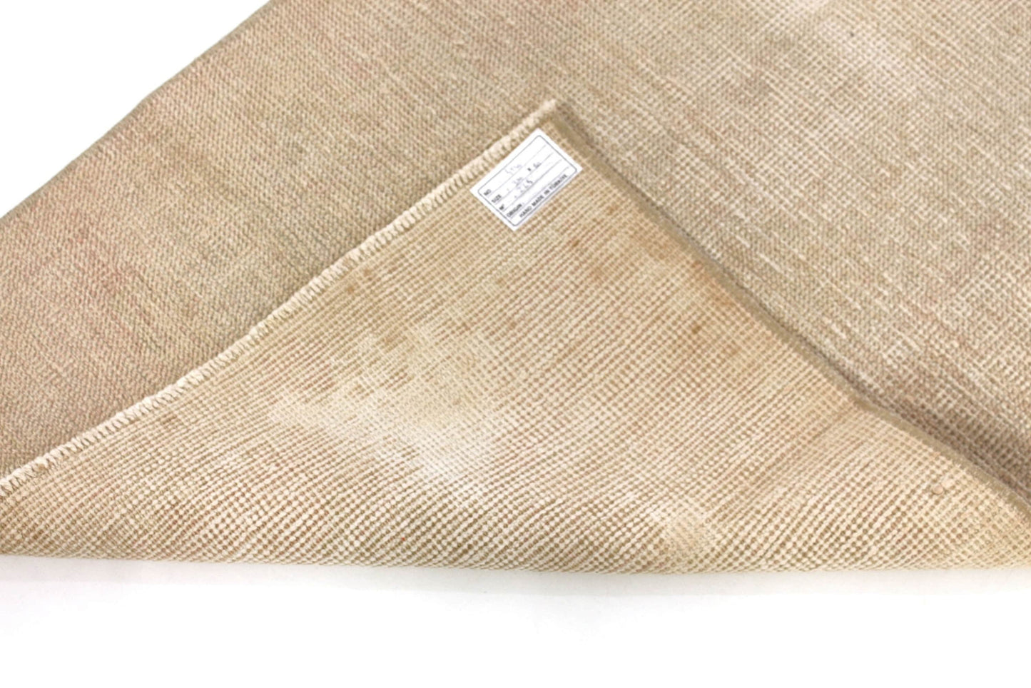 3x11 Beige Wool Runner Rug, Oushak Runner, Vintage Runner ,Turkish Runner, Worn Runner Rug, Kitchen Rug, Hallway Rug, Farmhouse Decor, 4540