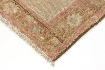 3x6 Rug, Pink Oushak Rug, Vintage Rug, Turkish Rug , Bohemian Decor, Carpet Rug, Nursery rug, Eclectic decor ,Wool Rug, 6186