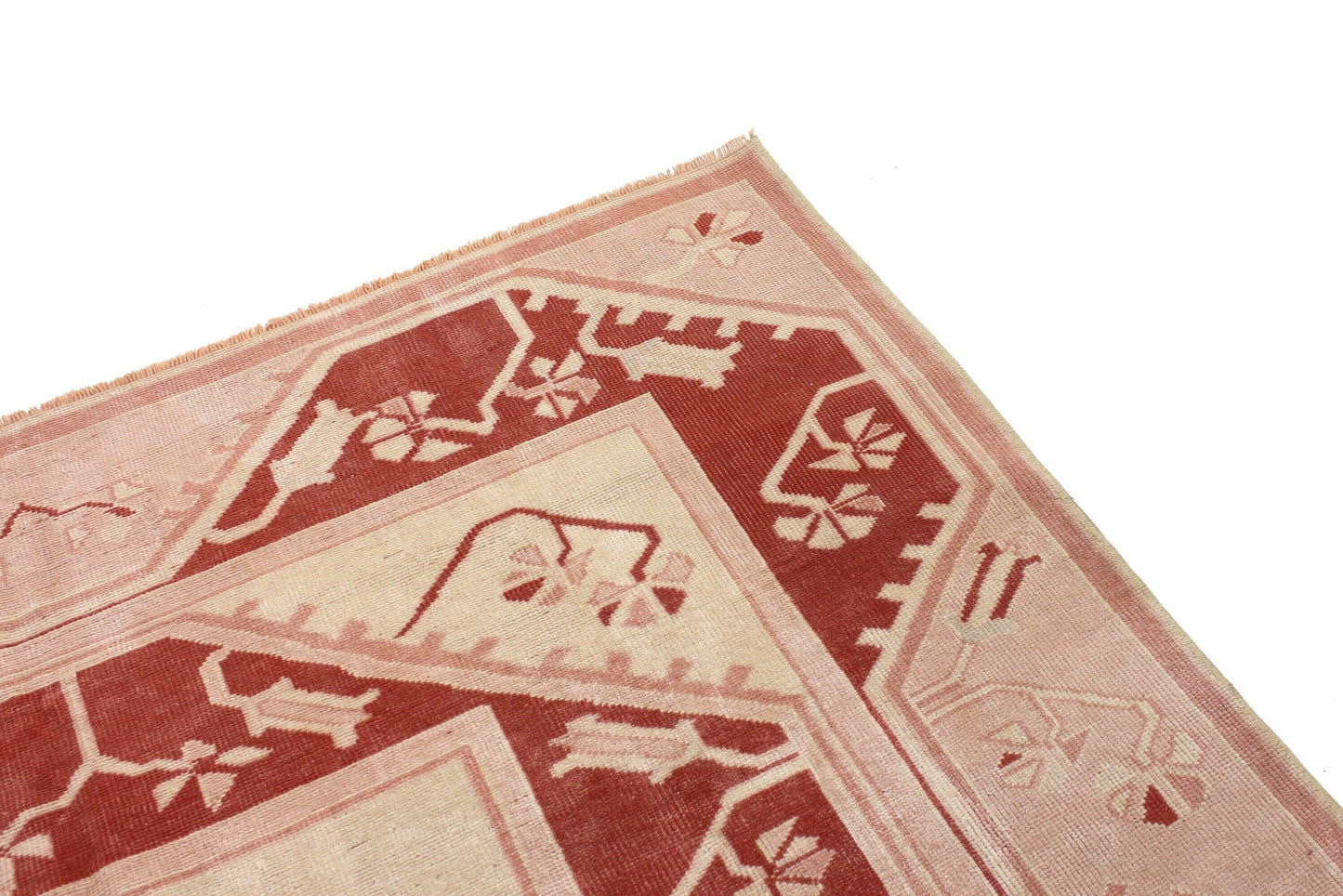 6x8 Beige Red Turkish Rug, Bohemian Rug, Area Rug, Carpet Rug ,Vintage Rug, Oushak Rug ,Livingroom Rug, Home Decor, Boho Decor, 6376
