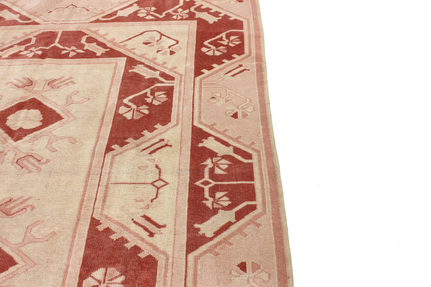 6x8 Beige Red Turkish Rug, Bohemian Rug, Area Rug, Carpet Rug ,Vintage Rug, Oushak Rug ,Livingroom Rug, Home Decor, Boho Decor, 6376
