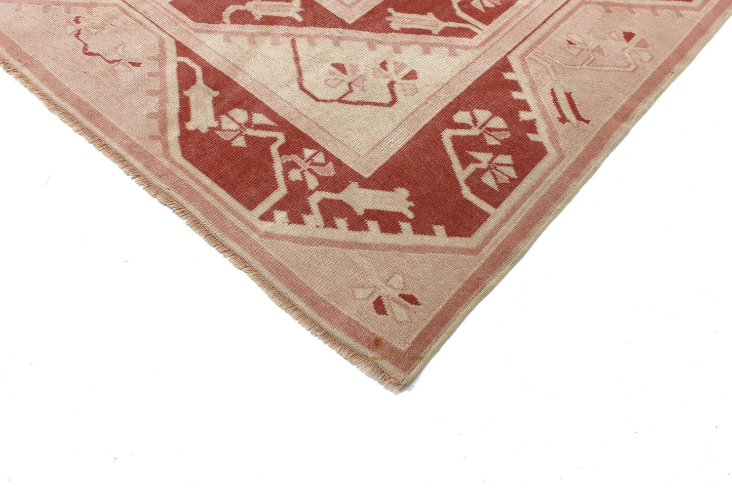 6x8 Beige Red Turkish Rug, Bohemian Rug, Area Rug, Carpet Rug ,Vintage Rug, Oushak Rug ,Livingroom Rug, Home Decor, Boho Decor, 6376