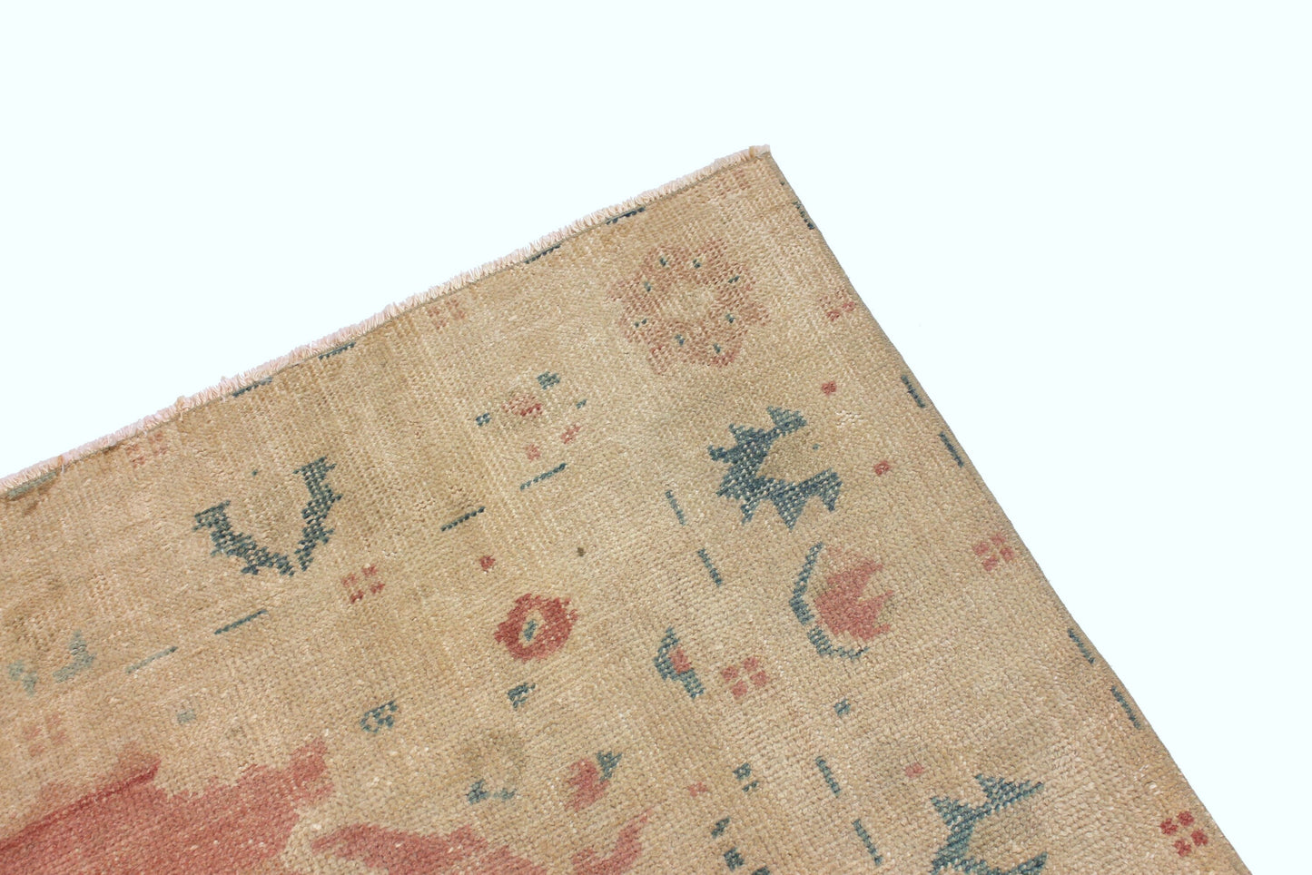 5x9 Muted Pink Turkish Rug, Area Rug 6x9, Pastel Oushak Carpet Rug, Handmade Rug Pink, TURKİSH RUG 6x9, Anatolia rug, 4076