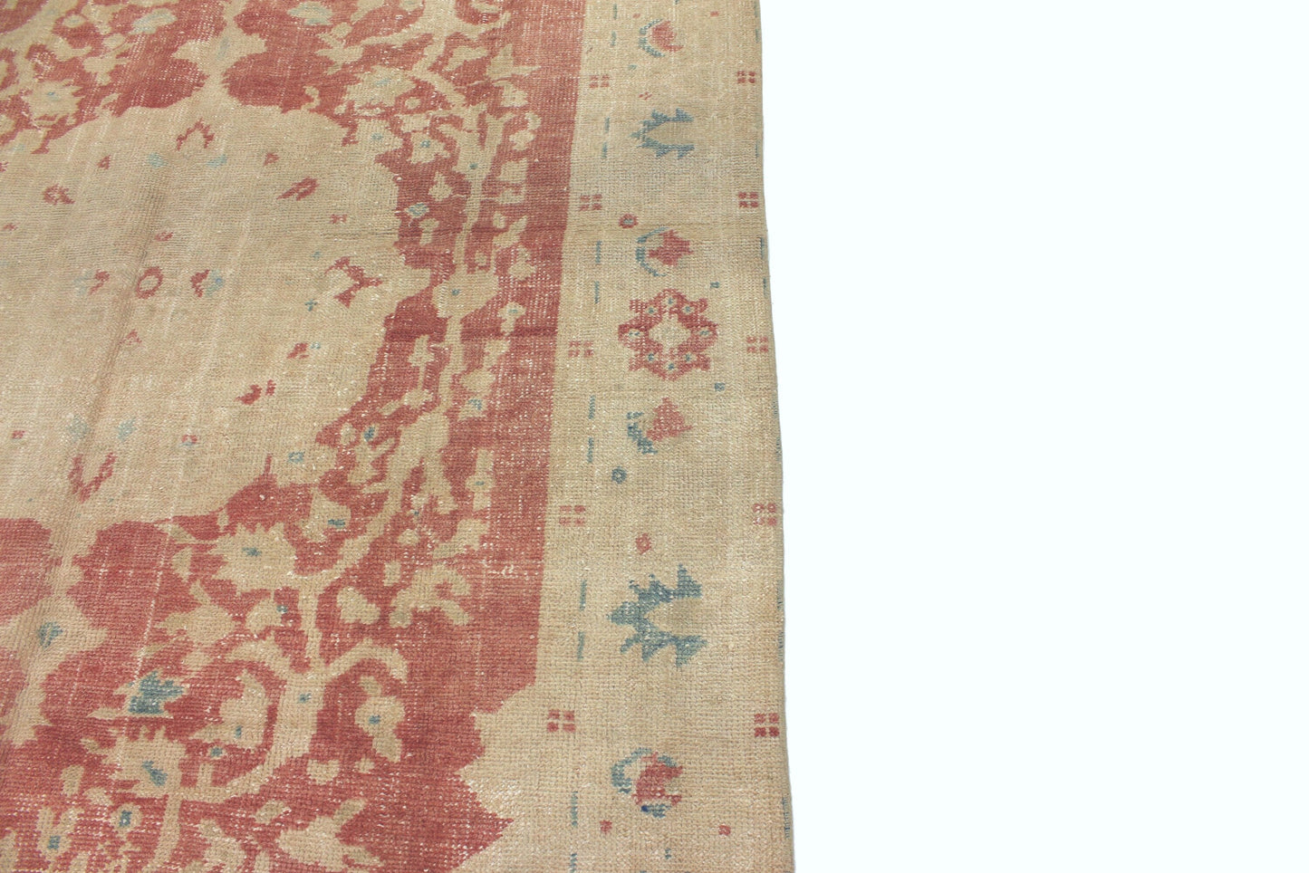 5x9 Muted Pink Turkish Rug, Area Rug 6x9, Pastel Oushak Carpet Rug, Handmade Rug Pink, TURKİSH RUG 6x9, Anatolia rug, 4076