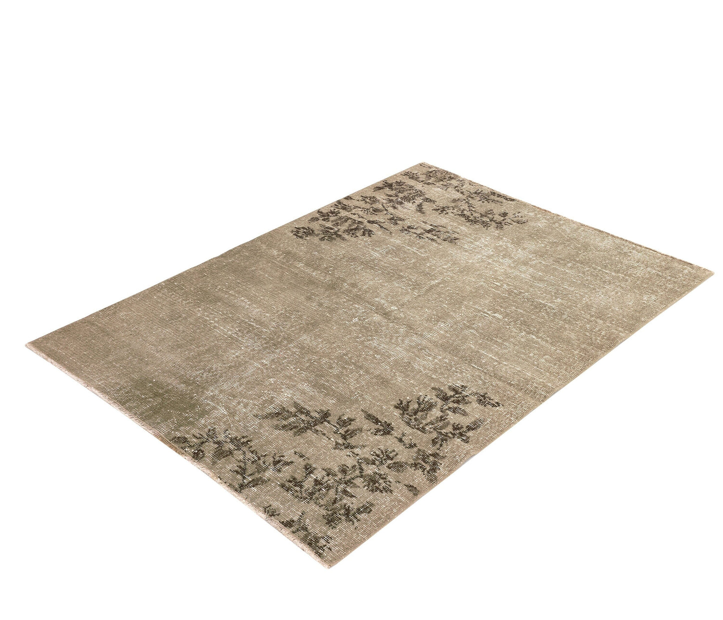 Turkish Oushak Vintage Rug, Anatolia Old Handmade Rug, Carpet rug, Area rug, 4x5 Rug, Rustic decor, Office rug, Kid room rug, Vintage, 9607