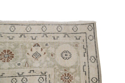 7x10 Beige Rug, 7x10 Turkish Oushak Vintage Rug ,Floral Pastel Area Rug, Farmhouse decor, Living room rug, One-of-a-kind ,8032