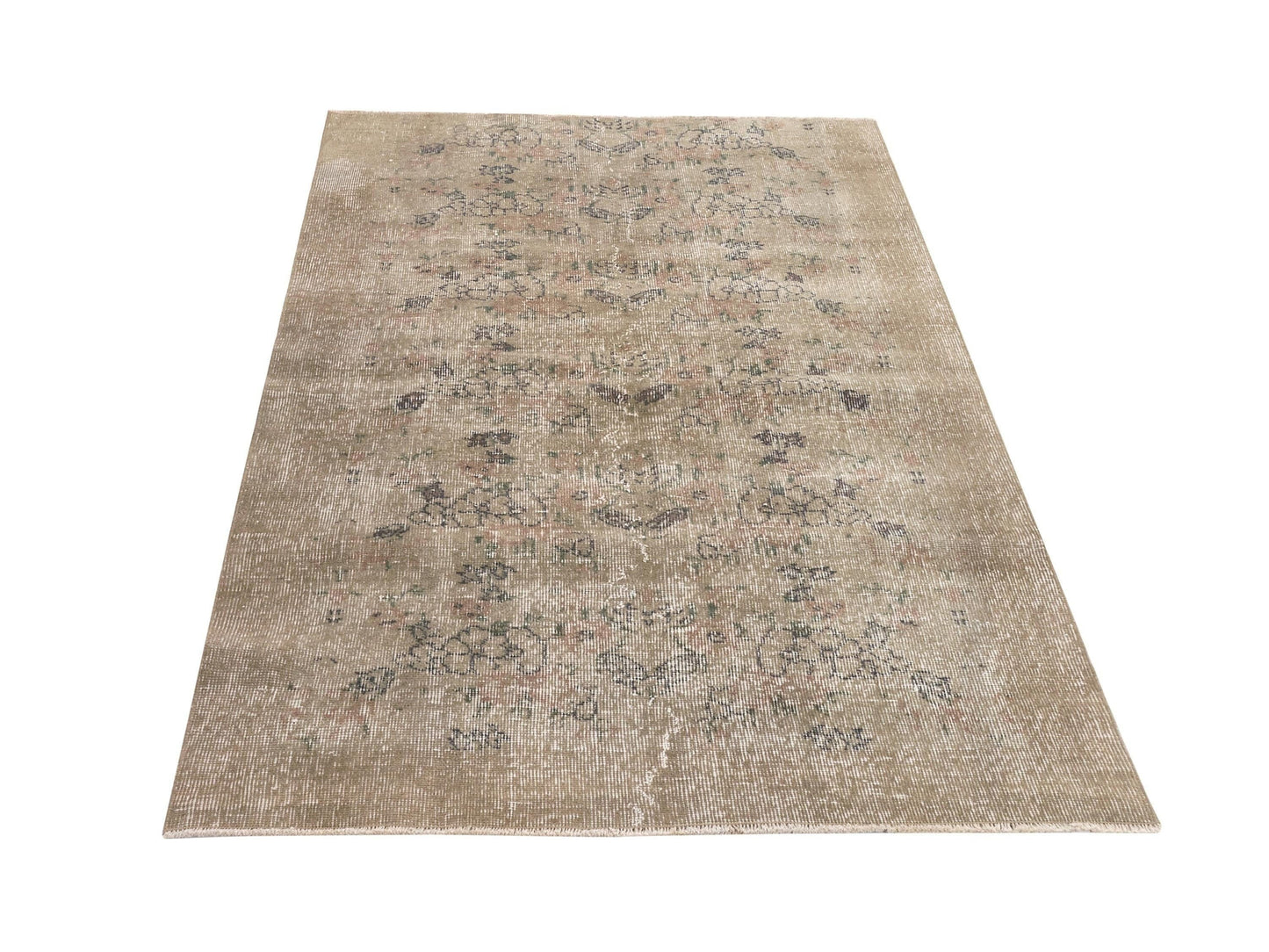 One Of a Kind Carpet Rug ,Small Rug 4x6 ,Vintage Anatolia Rug ,Turkish Oushak Rug ,Handmade Rug ,Area Rug 4x6,Rug 9604