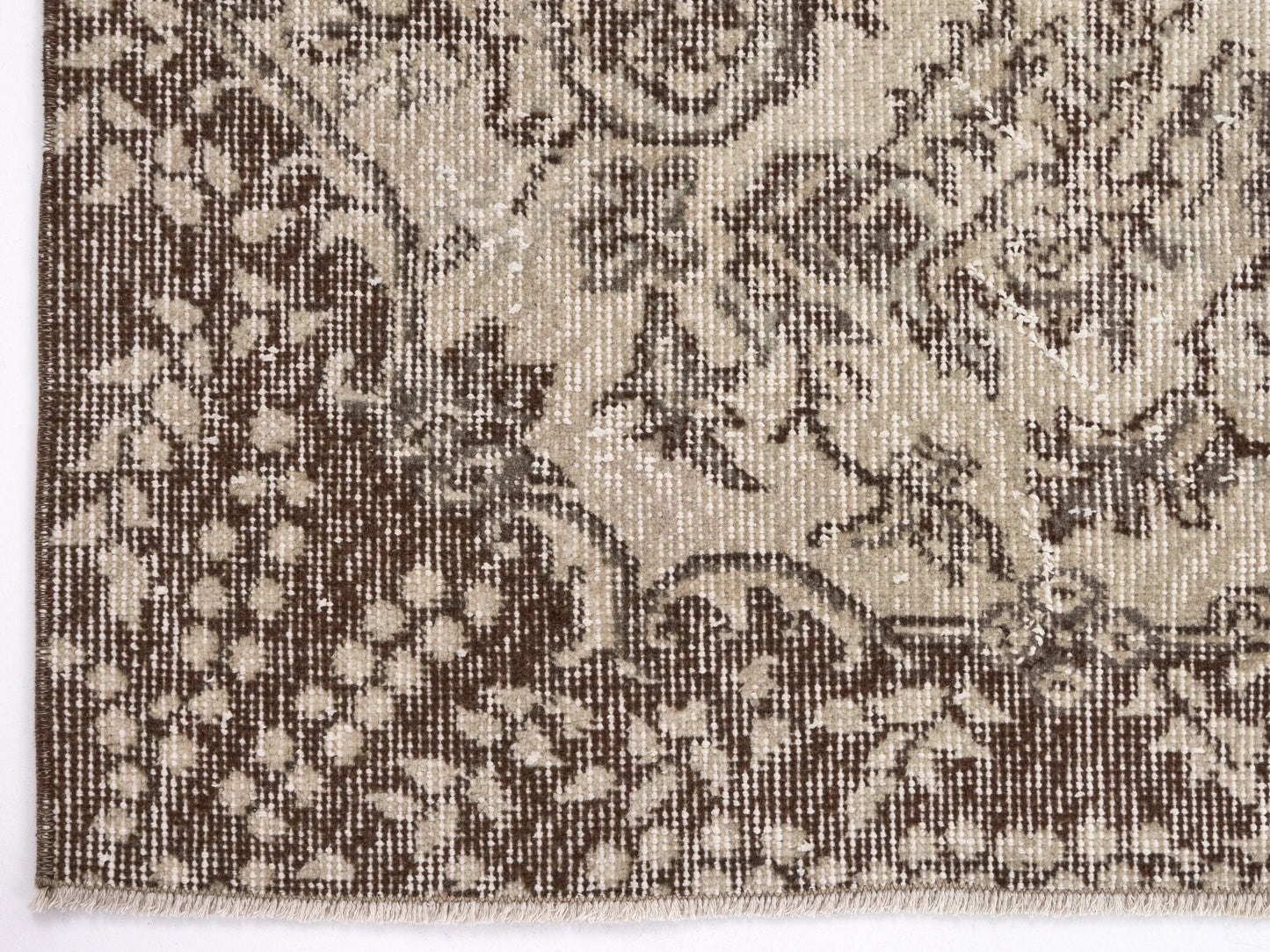 Beige Vintage Rug , 4x7 Area Rug, Oushak Rug, Turkish Rug 4x7 , Anatolian Rug , Old Rug, Handmade Rug , Ethnic Rug , Antique Rug , 9588