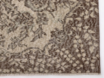 Beige Vintage Rug , 4x7 Area Rug, Oushak Rug, Turkish Rug 4x7 , Anatolian Rug , Old Rug, Handmade Rug , Ethnic Rug , Antique Rug , 9588
