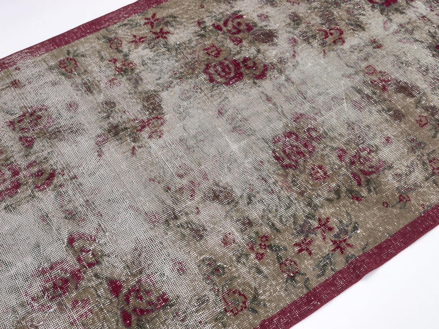 Faded Oushak Turkish Rug , Vintage Anatolia Rug , 4x6 Rug, Area Carpet Rug, Bohemian rug, Bedroom rug, Handmade Rug, , 9589
