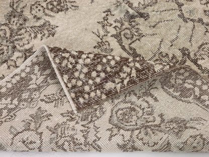 Beige Vintage Rug , 4x7 Area Rug, Oushak Rug, Turkish Rug 4x7 , Anatolian Rug , Old Rug, Handmade Rug , Ethnic Rug , Antique Rug , 9588