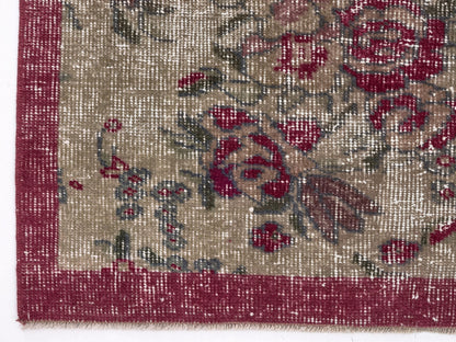 Faded Oushak Turkish Rug , Vintage Anatolia Rug , 4x6 Rug, Area Carpet Rug, Bohemian rug, Bedroom rug, Handmade Rug, , 9589