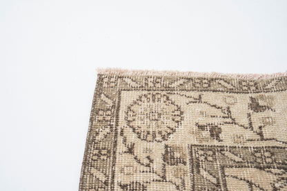 Pastel Turkish Rug, Faded Rug, Neutral Oushak Rug, Area Rug 4x7, Vintage Carpet Rug, Unique Rug, Handmade rug, Dining room rug, 9679