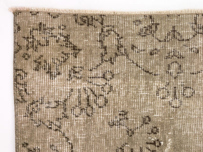Turkish Rug Beige 4x7, Oushak Rug, Vintage Rug Handmade, Eclectic decor, Dining Room rug, Area rug 4x7, Carpet Rug, One of a kind rug, 9655