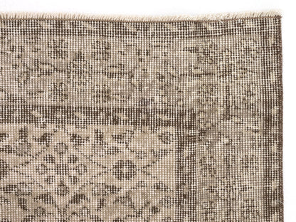 4x7 Beige Anatolia Oushak Rug, Neutral Turkish rug, Vintage Area Carpet rug, Handmade Wool Floral rug, Bedroom rug, Farmhouse decor, 9660