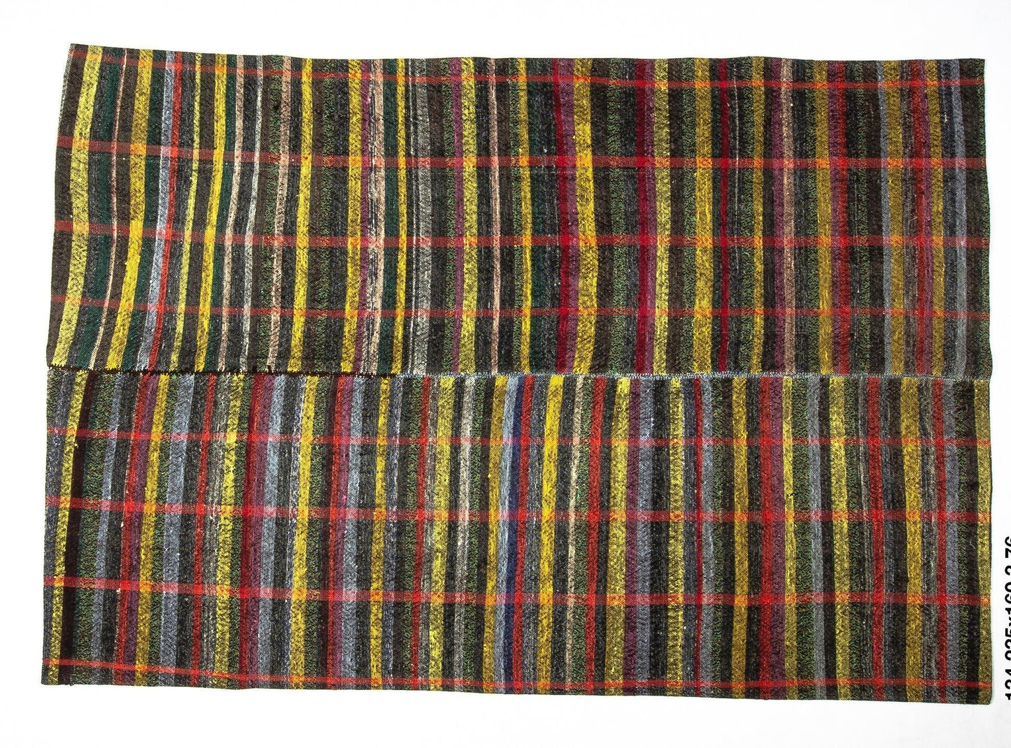 Plaid Eclectic Rug Kilim, Area Boho Bedroom Kilim rug, Turkish Vintage Kilim Rug, Turkey rug, Colorful Handmade ,Kilim rug, 134