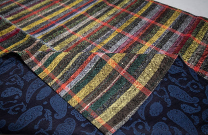 Plaid Eclectic Rug Kilim, Area Boho Bedroom Kilim rug, Turkish Vintage Kilim Rug, Turkey rug, Colorful Handmade ,Kilim rug, 134