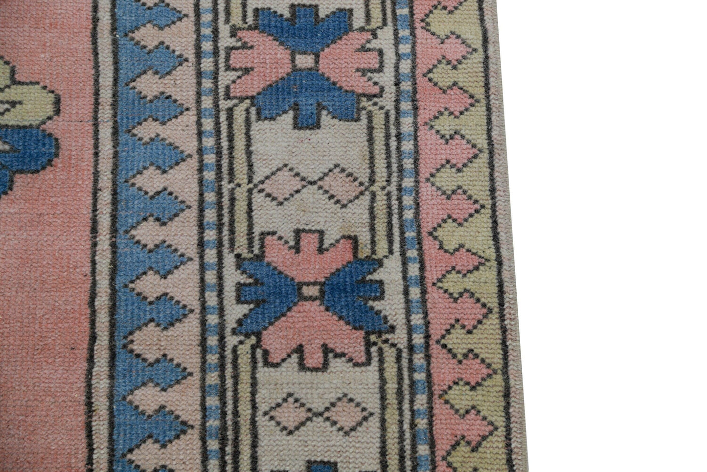 Geometric Turkish rug, Oushak rug, Vintage rug, Boho rug, Handmade rug, Area rug, Carpet rug, 6x8 Turkish rug,Eclectic rug,Nursery rug, 7285