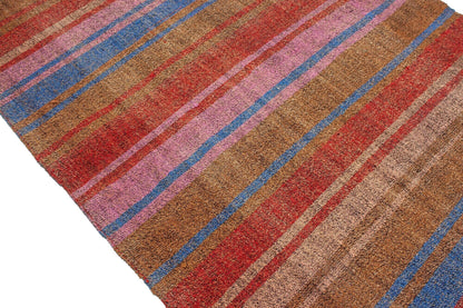 3x25 Extra Long Floor Colorful Vintage Turkish Kilim Runner Rug, Decorative Stair Hallway Rug,4728