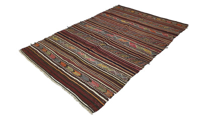 The orient Kilim Rug, 5x7 Kilim rug,Turkish rug rustic, Vintage rug antique ,Area rug ,Handmade rug, Primitive rug, Floor rug, Bedroom ,2522