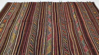 The orient Kilim Rug, 5x7 Kilim rug,Turkish rug rustic, Vintage rug antique ,Area rug ,Handmade rug, Primitive rug, Floor rug, Bedroom ,2522