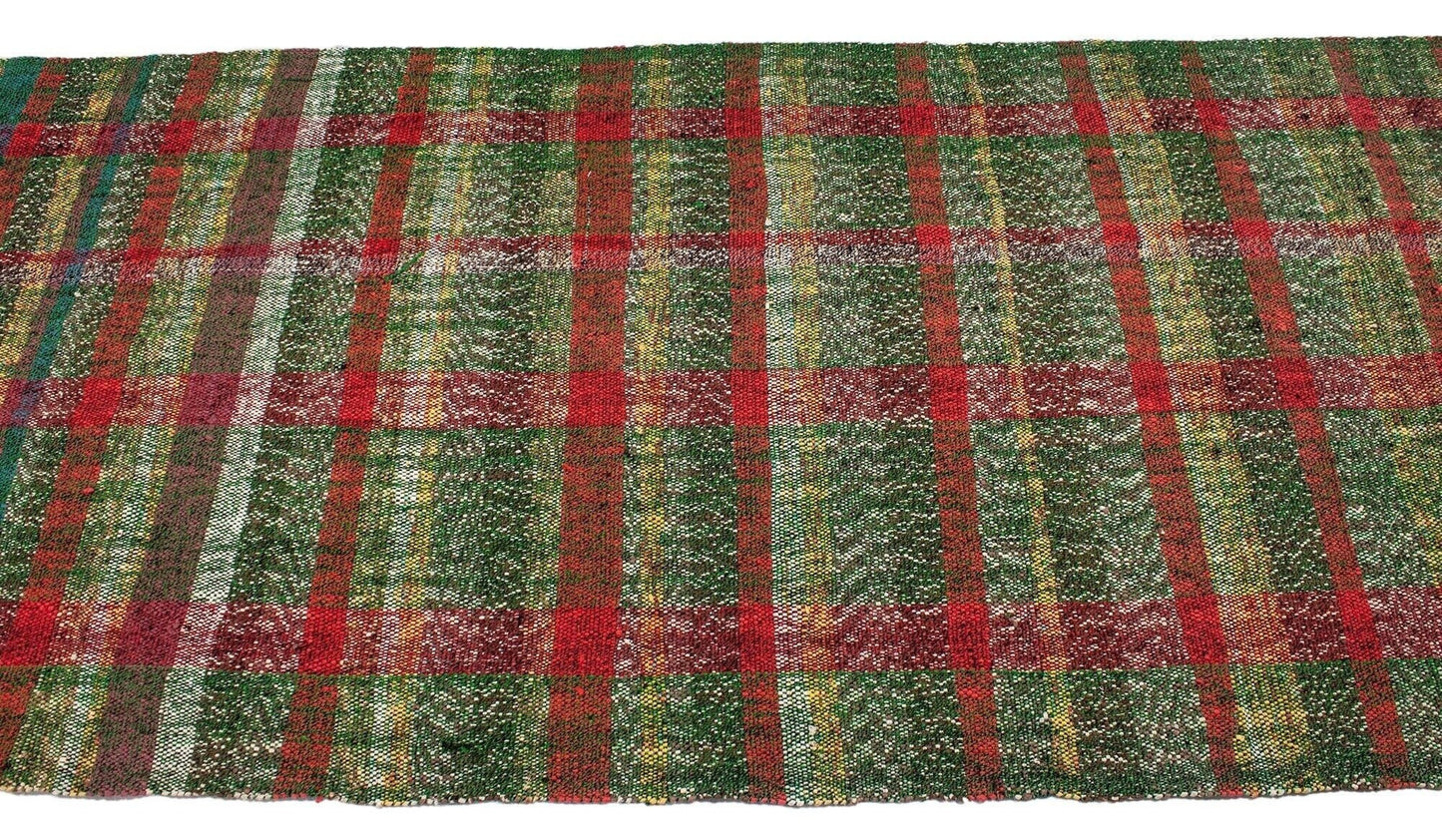 3x17 Extra Long Floor Colorful Vintage Turkish Kilim Runner Rug, Decorative Stair Hallway Kilim Rug, 4727