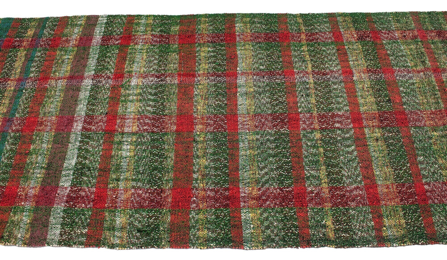 3x17 Extra Long Floor Colorful Vintage Turkish Kilim Runner Rug, Decorative Stair Hallway Kilim Rug, 4727