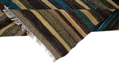 Goat hair Vintage Turkish Kilim rug 6x9, Unique Hard coal Handmade Area rug, Boho Rag Rug, Turkey rug, Fine rug, Kilim rug rag, 7762