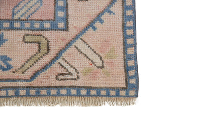 2x11 Beige Runner rug, 2x11 Runner rug ,Oushak runner, Turkish runner, Vintage runner ,Hallway rug, Neutral rug, Runner Floor rug, 7458