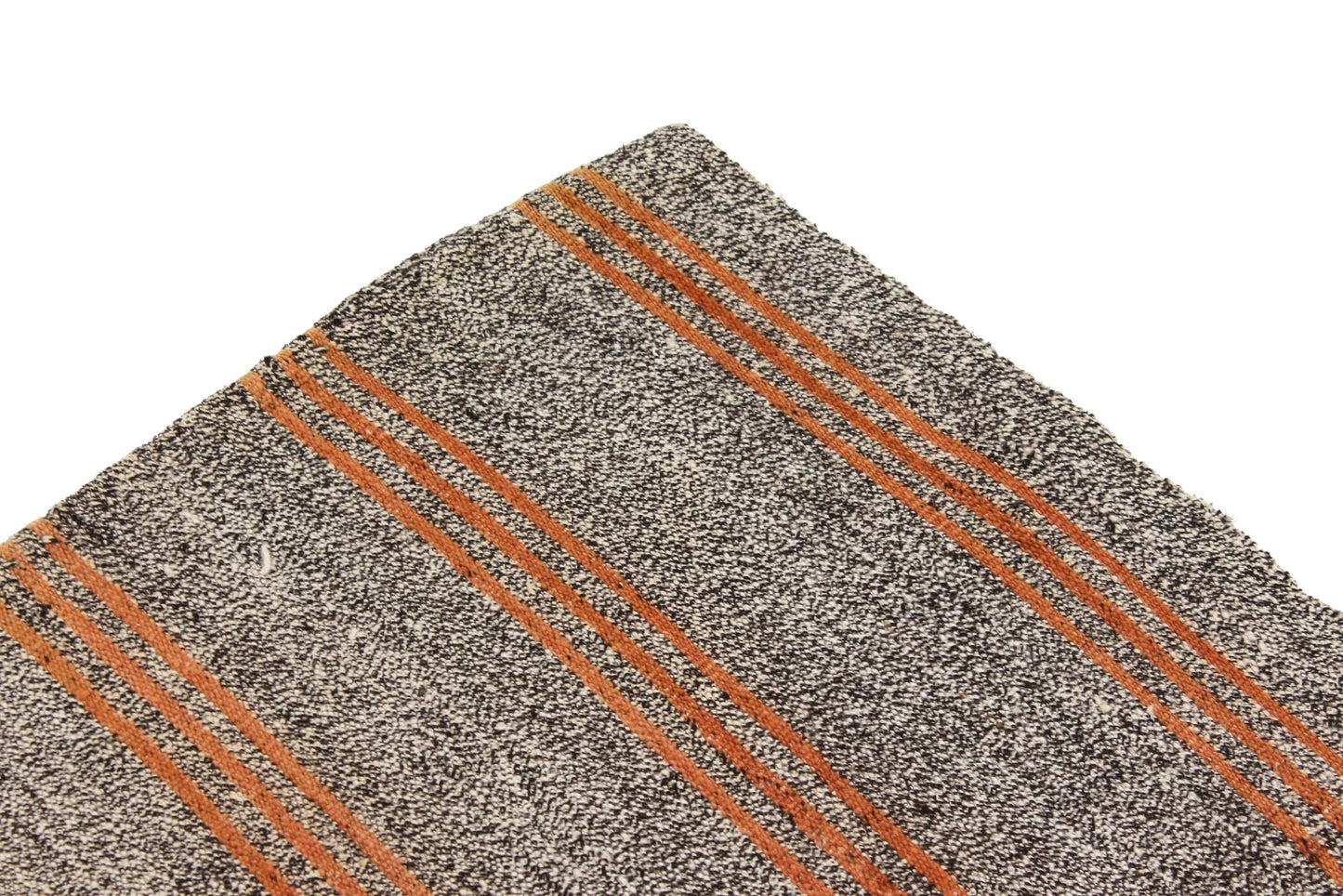 Orange Striped Turkish Kilim Rug, Handmade Gray Vintage Area Rug, Kilim Rug 6x8 , Living Room İndoor Kilim Rug,958