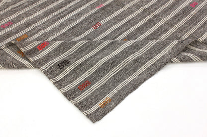 Turkish Kilim Rug 6x8 ,Vintage Kilim Rug 6x8, Handmade Rug, Kilim Rug 6x8, Gray White Rug , Eclectic Rug, Kilim, 924