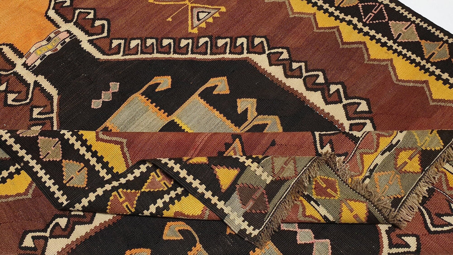 Narrow One of a kind Orient Kilim rug, Hallway Nice Kilim Runner rug, Turkish Vintage Entryway rug, Farmhouse decor, Anatolia ,3244