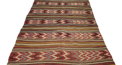 Vintage Kilim Rug, Faded Rug, Turkish Rug Kilim 5x8, Anatolia rug, Unique rug, Tribal rug,Rustic rug,Living room rug,One of a kind rug,2540