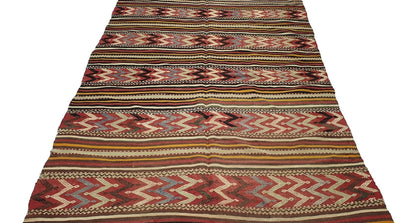 Vintage Kilim Rug, Faded Rug, Turkish Rug Kilim 5x8, Anatolia rug, Unique rug, Tribal rug,Rustic rug,Living room rug,One of a kind rug,2540