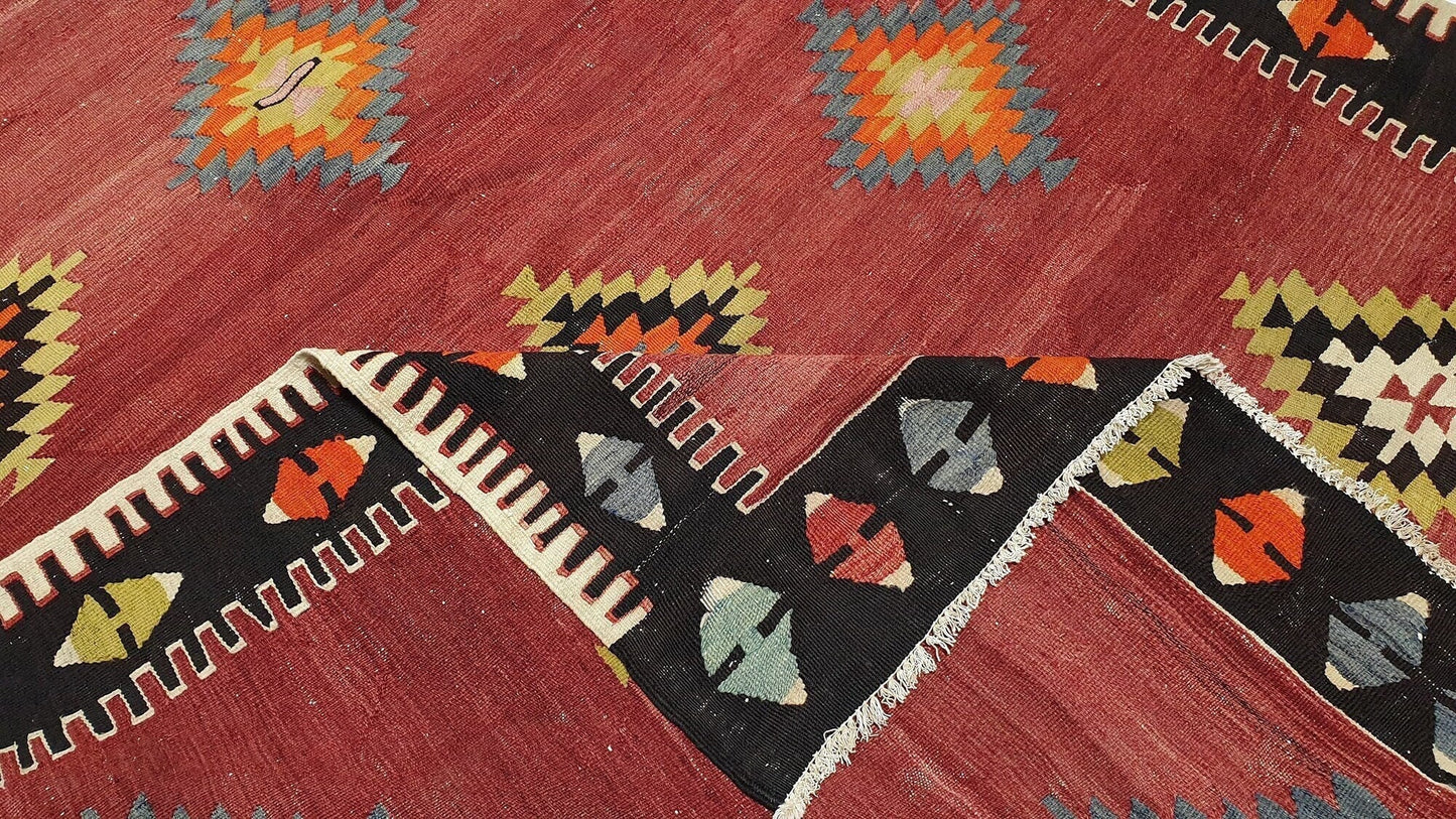 The Orient Kilim Rug, 5x10 Kilim rug, Turkish Kilim rug, Vintage Kilim Rug , Home decor ,Floor rug, Old Antique Kilim Rug ,2980