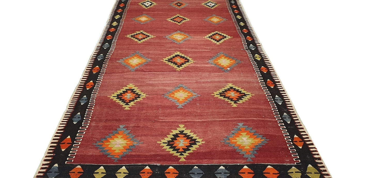 The Orient Kilim Rug, 5x10 Kilim rug, Turkish Kilim rug, Vintage Kilim Rug , Home decor ,Floor rug, Old Antique Kilim Rug ,2980