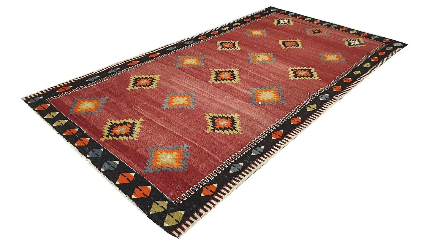 The Orient Kilim Rug, 5x10 Kilim rug, Turkish Kilim rug, Vintage Kilim Rug , Home decor ,Floor rug, Old Antique Kilim Rug ,2980