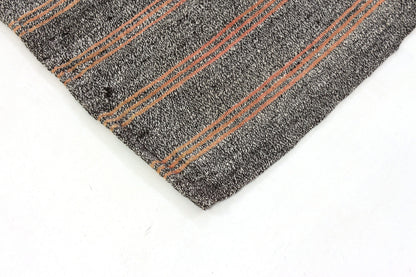 Vintage Kilim Gray Rug, Turkish Kilim Rug Striped, One of a kind Kilim Rug 7x10 ,Handmade rug ,Turkish Kilim Rug, Vintage Rug , 6263
