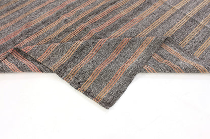 Vintage Kilim Gray Rug, Turkish Kilim Rug Striped, One of a kind Kilim Rug 7x10 ,Handmade rug ,Turkish Kilim Rug, Vintage Rug , 6263