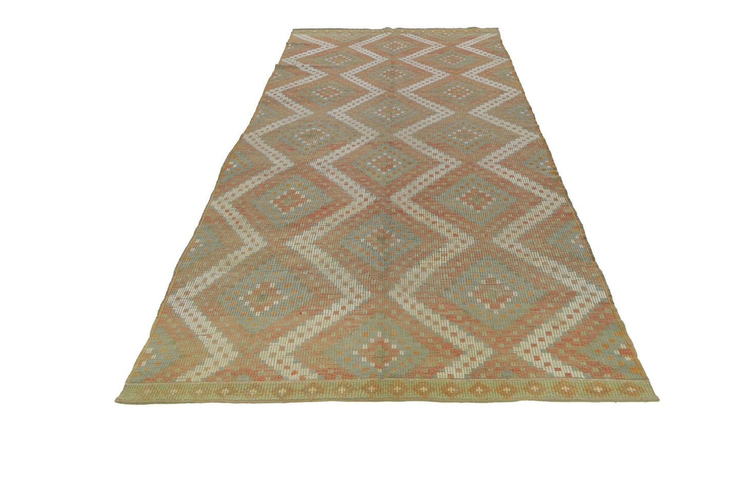 Embroidery Wool Ethnic Kilim rug 6x12 ,Anatolia Handmade Turkish Kilim rug, One of a kind Vintage Area Kilim rug, 8130
