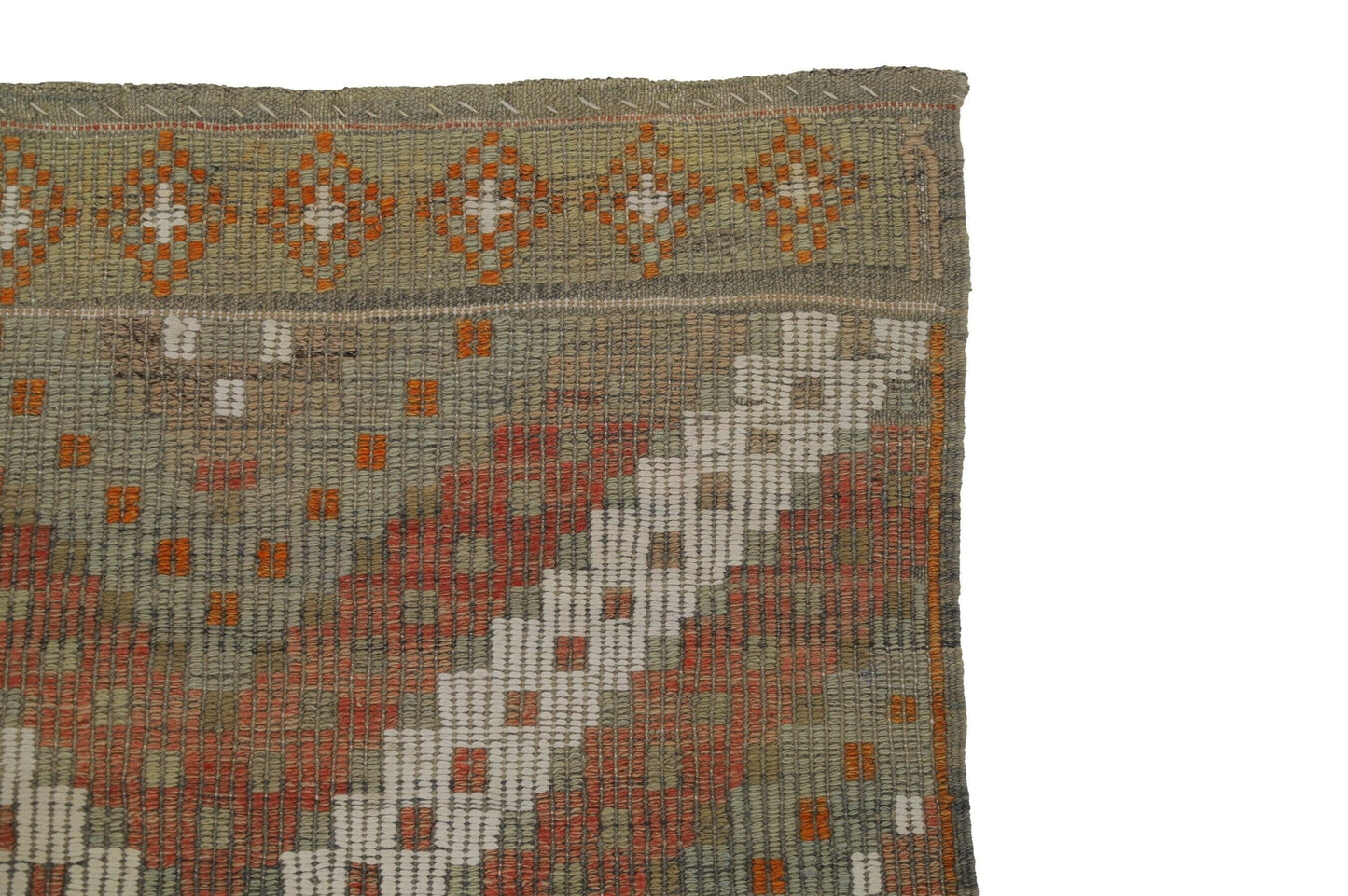 Embroidery Wool Ethnic Kilim rug 6x12 ,Anatolia Handmade Turkish Kilim rug, One of a kind Vintage Area Kilim rug, 8130