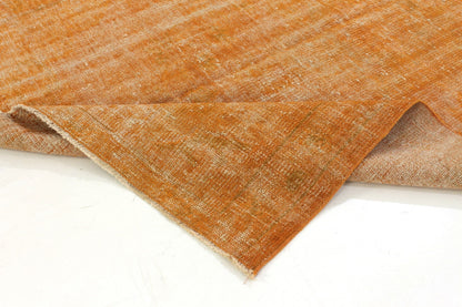 Small Orange Carpet Rug, Overdyed Rug ,Turkish Vintage Rug ,Small Room Rug, 5x7 Rug, Farmhouse Decor, One of a kind, 3696