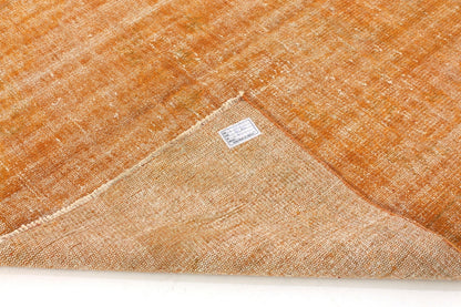 Small Orange Carpet Rug, Overdyed Rug ,Turkish Vintage Rug ,Small Room Rug, 5x7 Rug, Farmhouse Decor, One of a kind, 3696