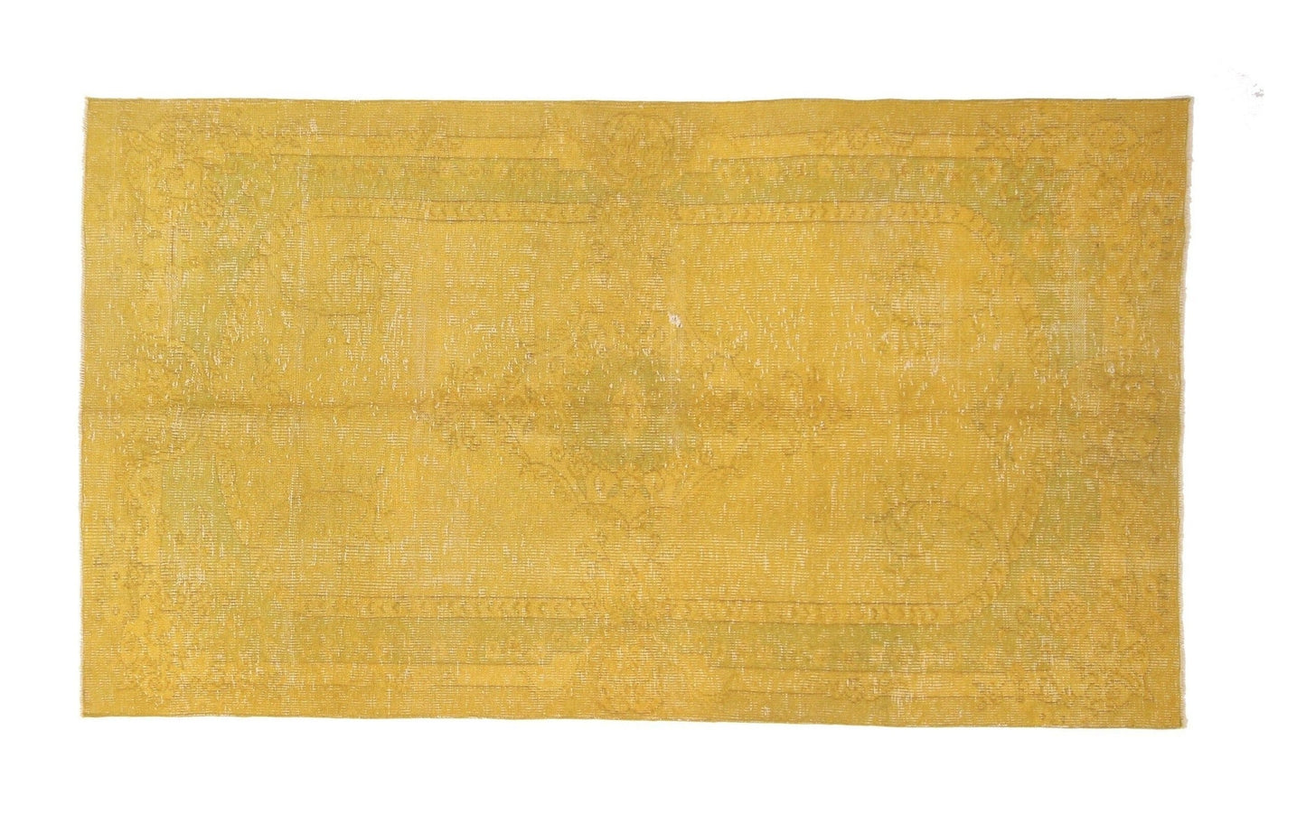 Turkish Rug Mustard, 5x8 Yellow Rug, Oushak Rug, Overdyed Rug, Vintage Rug, Bedroom Rug, Kid Room Rug, Coastal Decor, 3693