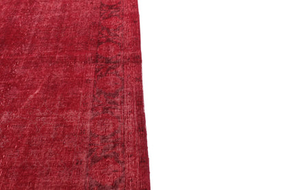 Rug 5x7, Red Vintage Turkish Carpet Rug, Bohemian Rug, Overdyed Rug, Floral Rug, Bedroom Rug, Boho Decor,3337